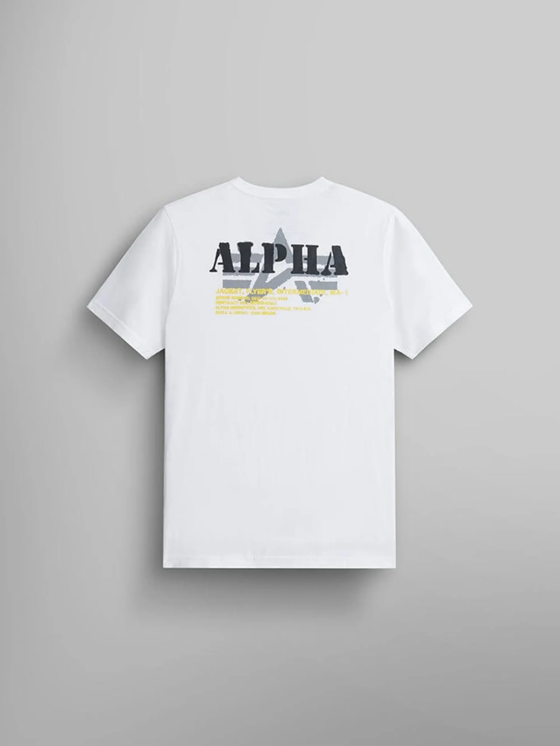 ALPHA STENCIL T-SHIRT (WHITE)