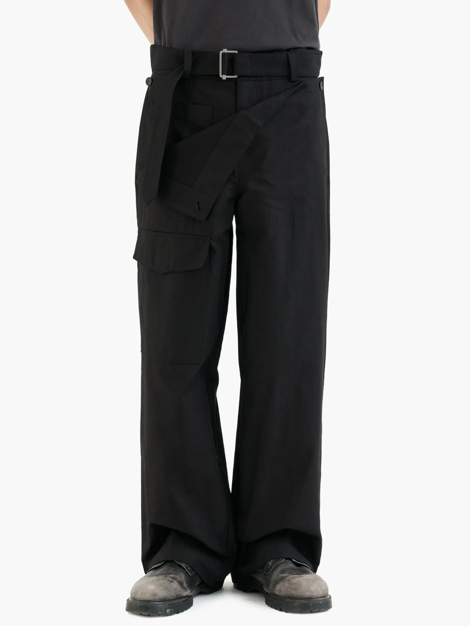 ALPHA X JIYONGKIM DOUBLE FRONT TROUSERS