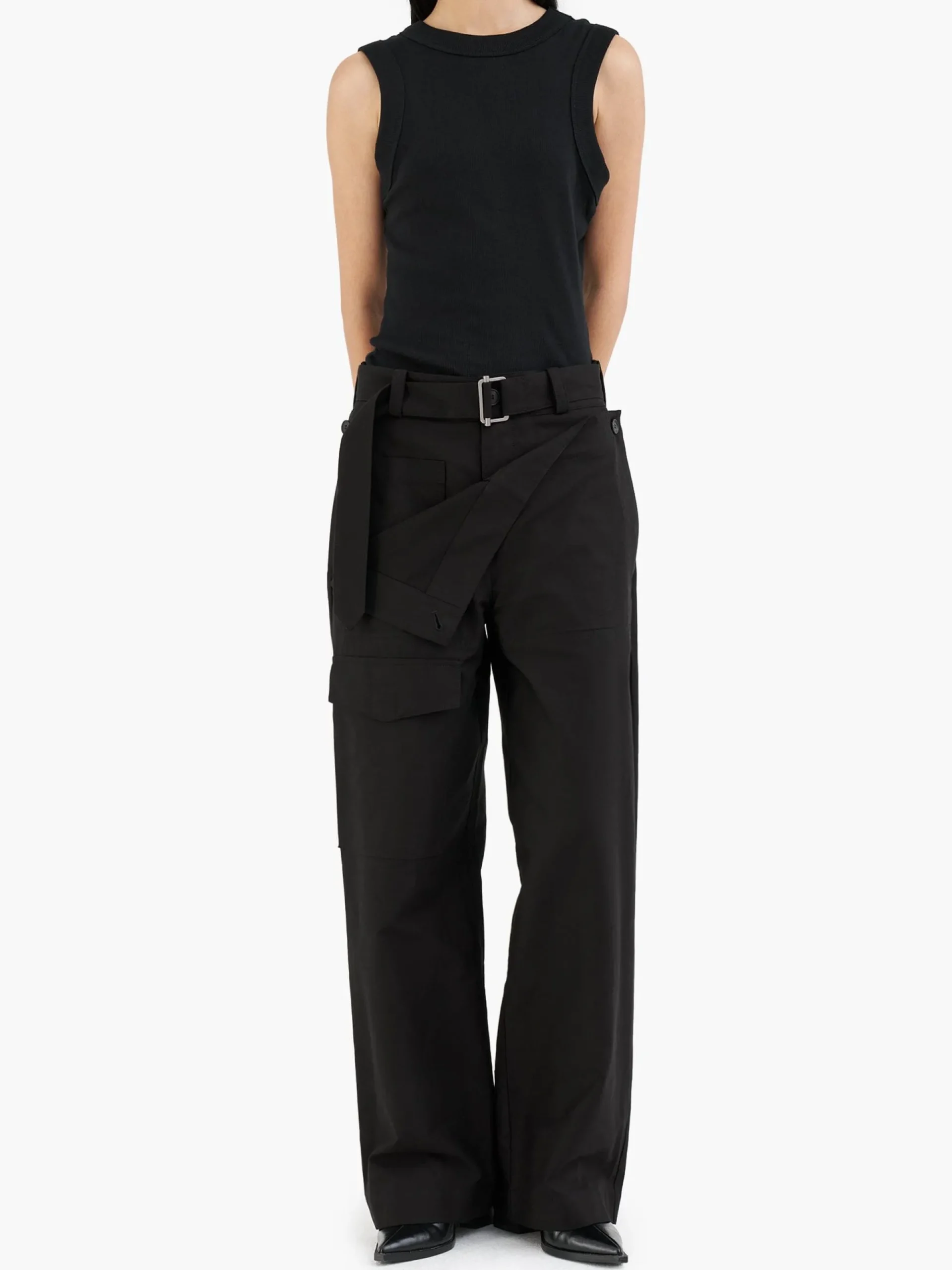 ALPHA X JIYONGKIM DOUBLE FRONT TROUSERS