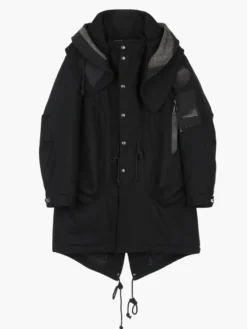 ALPHA X JIYONGKIM SUN-BLEACHED FISHTAIL COAT