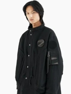 ALPHA X JIYONGKIM SUN-BLEACHED FISHTAIL COAT