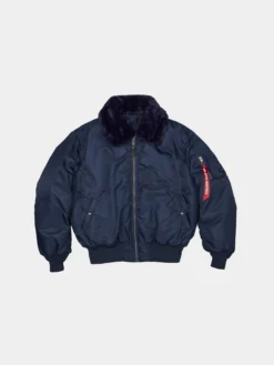 ALPHA X MASTERMIND REVERSIBLE FAUX MOUTON B-15 FLIGHT JACKET