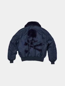 ALPHA X MASTERMIND REVERSIBLE FAUX MOUTON B-15 FLIGHT JACKET