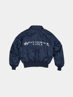 ALPHA X MASTERMIND REVERSIBLE FAUX MOUTON B-15 FLIGHT JACKET