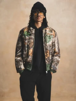 ALPHA X NEW ERA X REALTREE CAMO MA-1 BOMBER JACKET