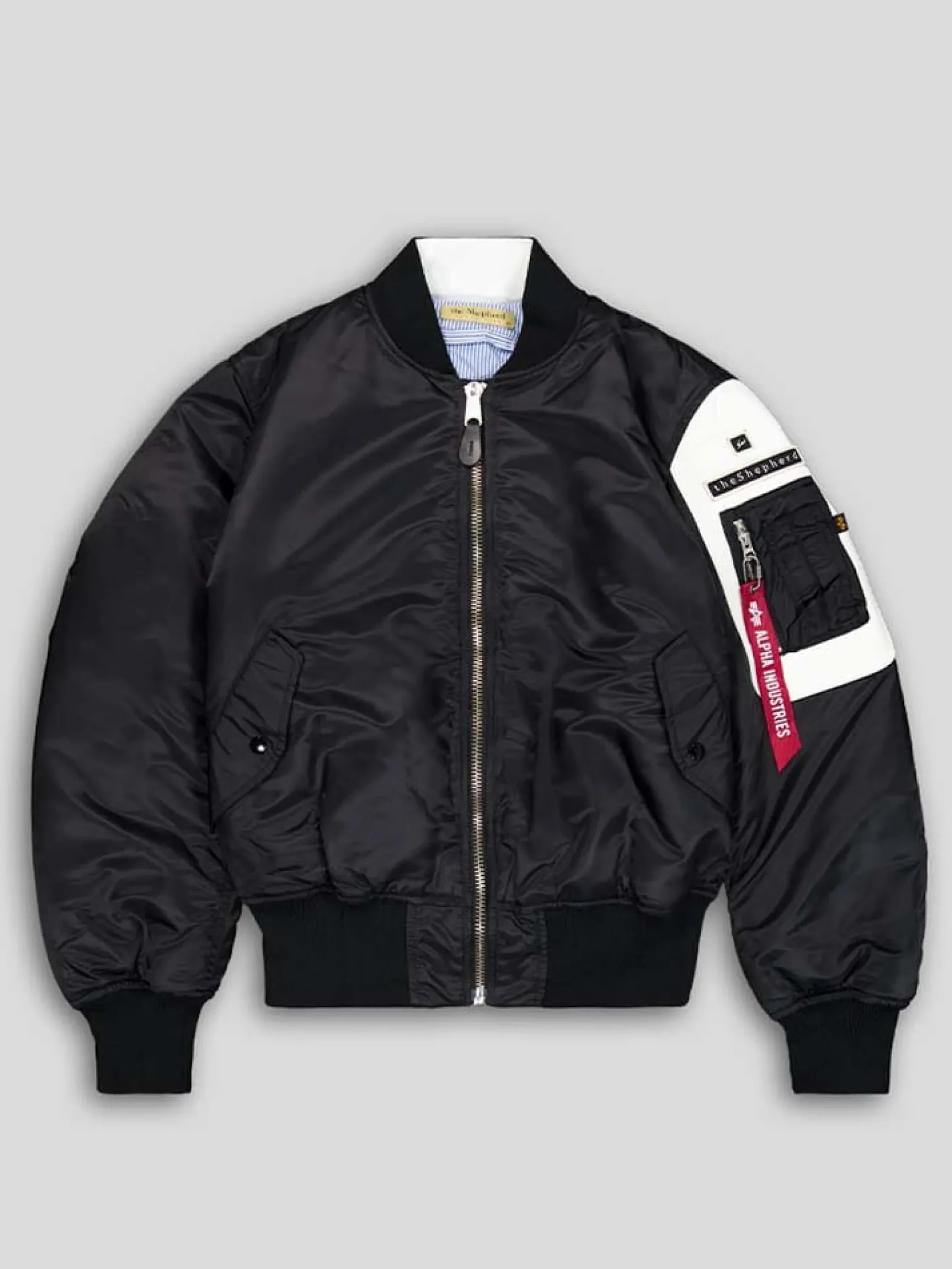 ALPHA X UNDERCOVER THE SHEPHERD MA-1 BOMBER JACKET