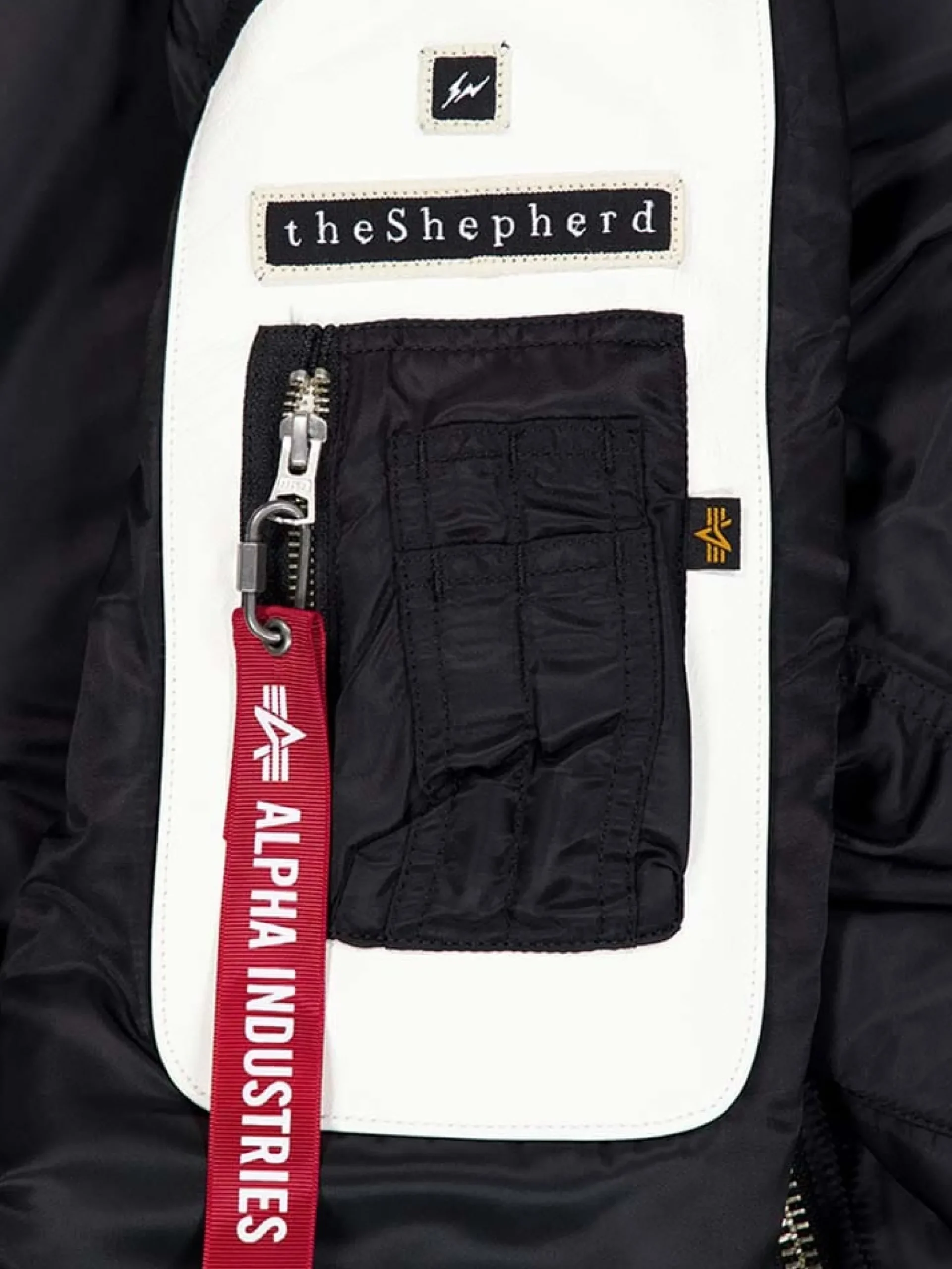 ALPHA X UNDERCOVER THE SHEPHERD MA-1 BOMBER JACKET