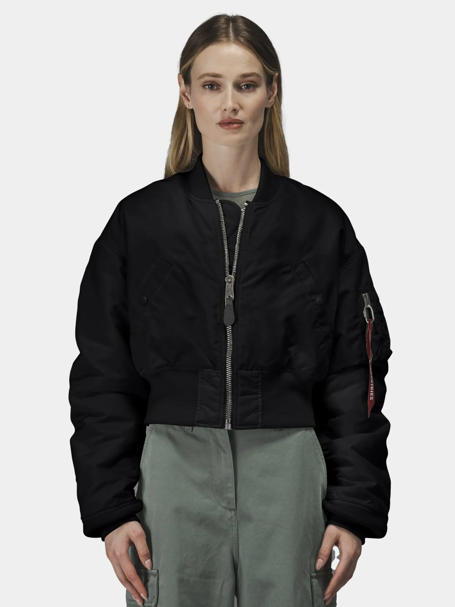 CROPPED MA-1 FLIGHT JACKET WOMENS