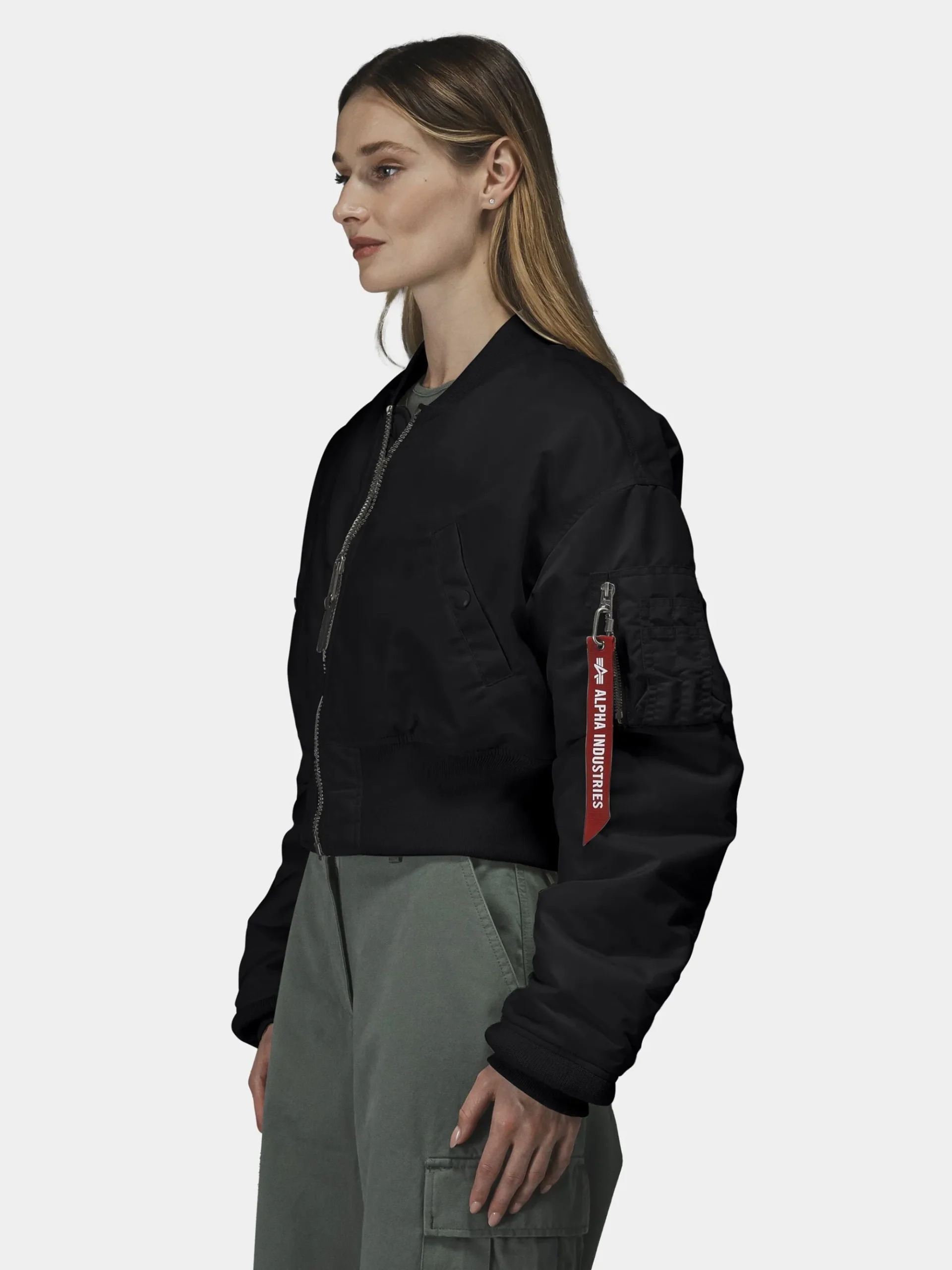 CROPPED MA-1 FLIGHT JACKET WOMENS