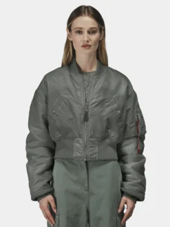 CROPPED MA-1 FLIGHT JACKET WOMENS (SEASONAL)
