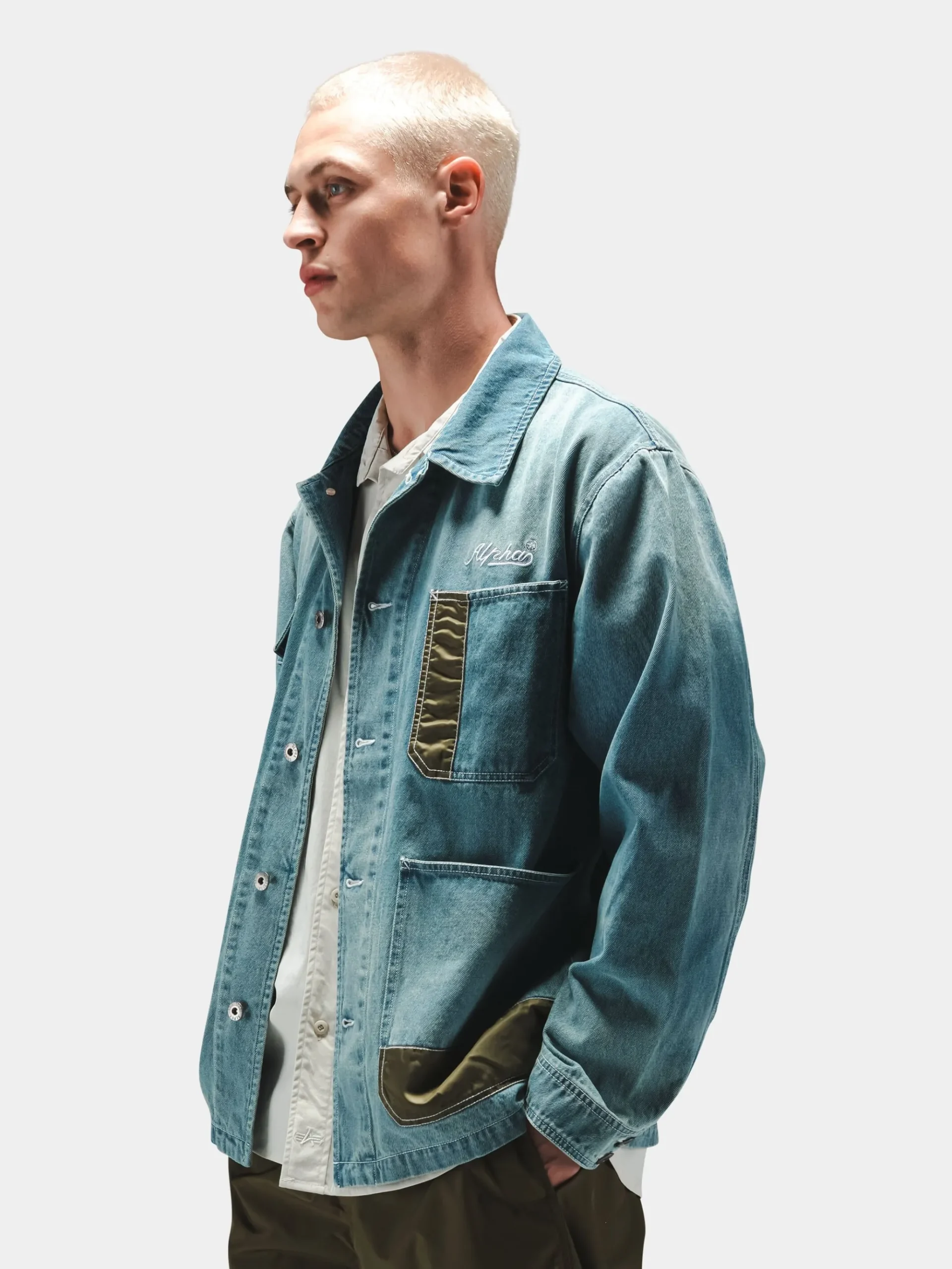 DENIM RELAXED CHORE COAT