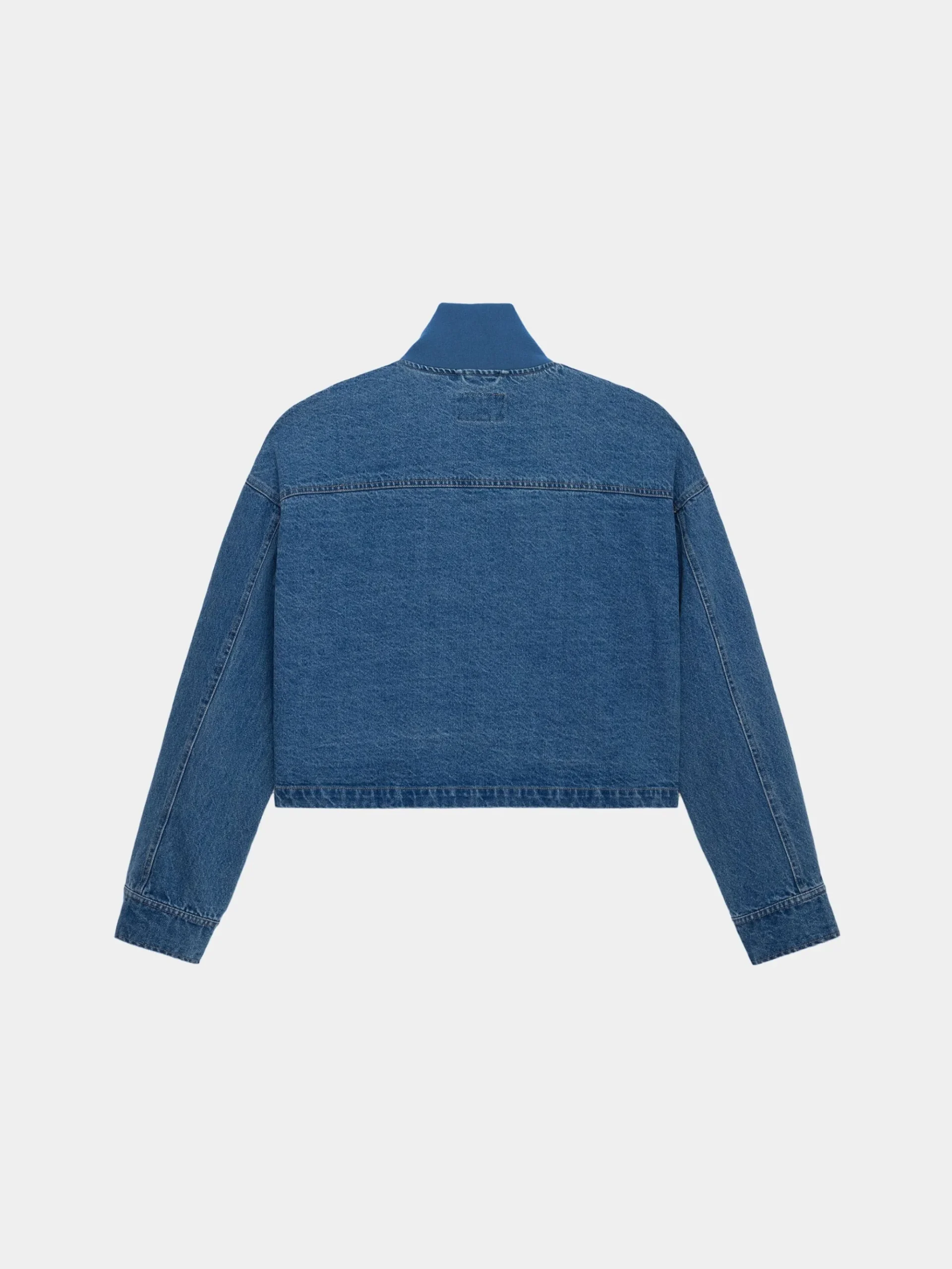 DENIM RELAXED FLIGHT JACKET WOMENS