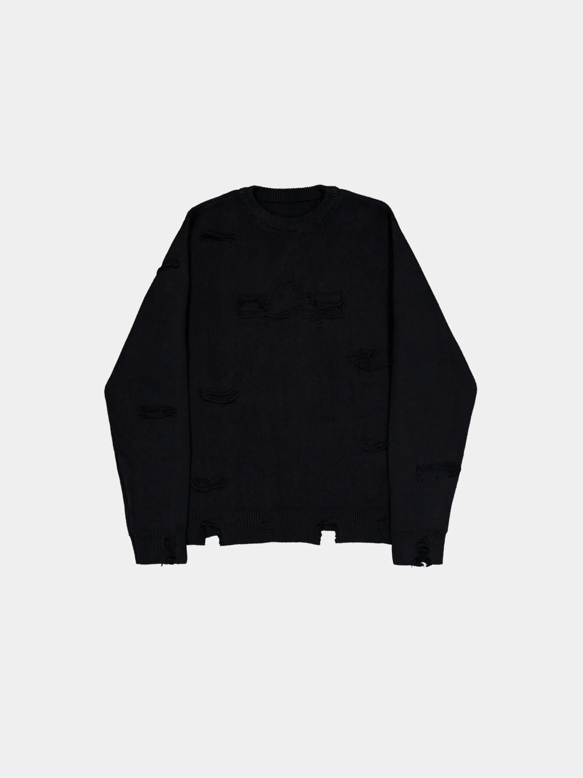 DISTRESSED LOGO PULLOVER