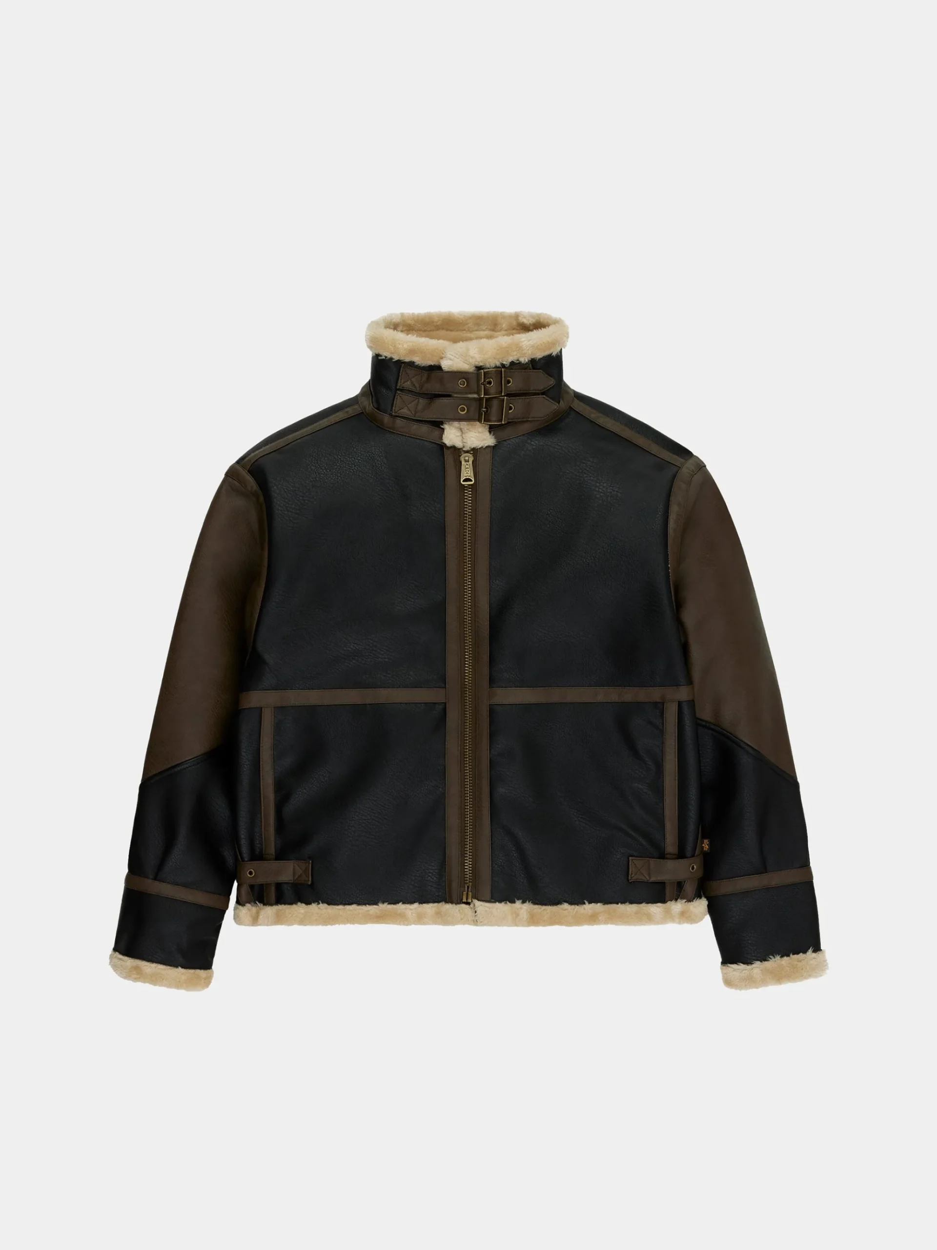 FAUX LEATHER B-3 MOD JACKET