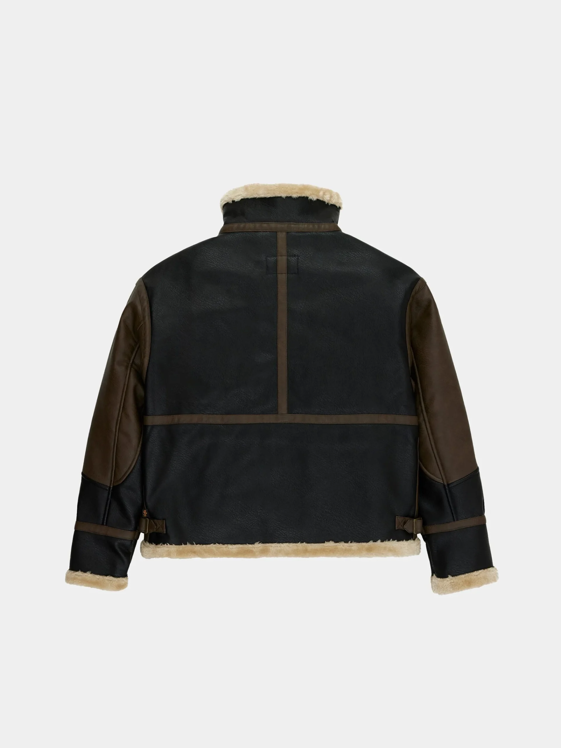 FAUX LEATHER B-3 MOD JACKET