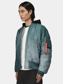 GRADIENT WASHED FLIGHT JACKET