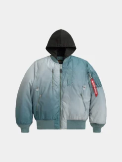 GRADIENT WASHED FLIGHT JACKET