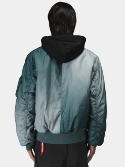 GRADIENT WASHED FLIGHT JACKET