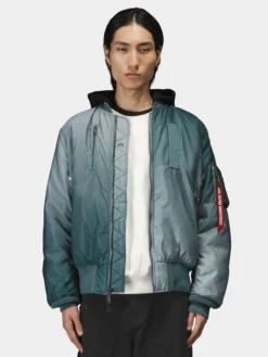 GRADIENT WASHED FLIGHT JACKET