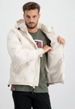 HOODED LOGO PUFFER