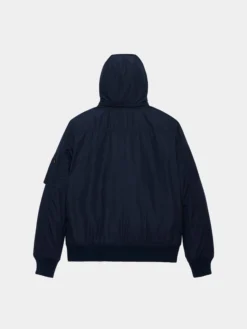 HOODED RIB FLIGHT JACKET