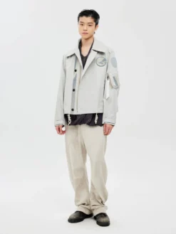 JIYONG KIM X ALPHA SUN BLEACHED WIDE COLLAR