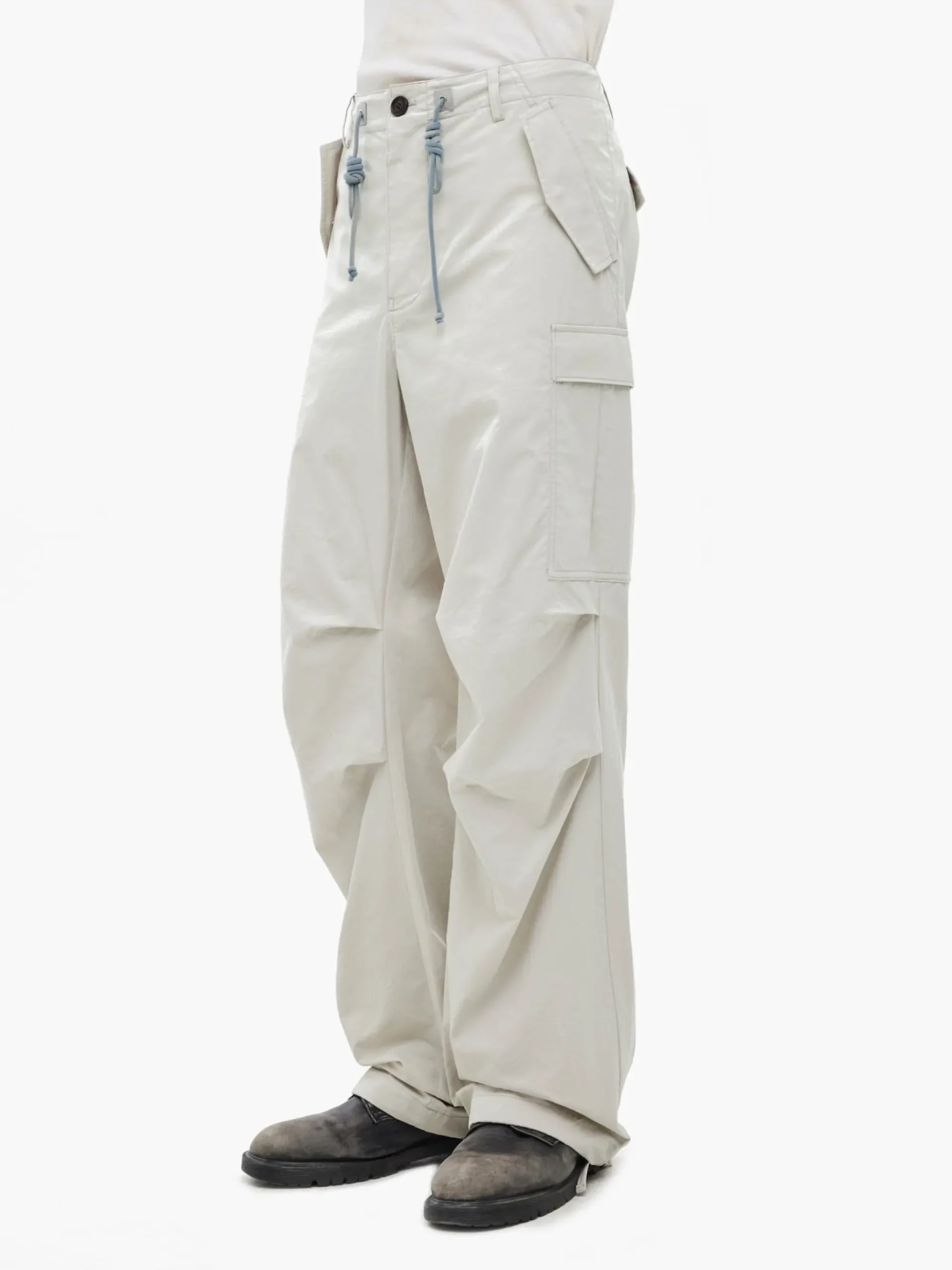 JIYONG KIM X ALPHA SUN BLEACHED MULTI POCKET PANT