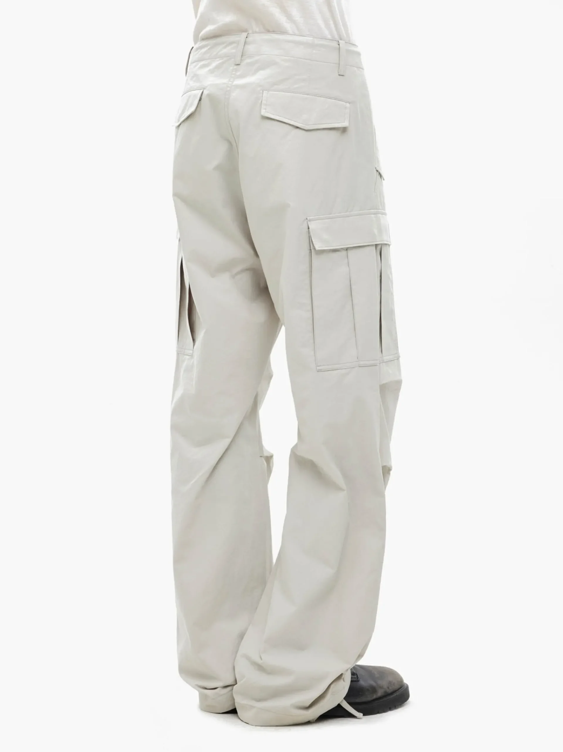JIYONG KIM X ALPHA SUN BLEACHED MULTI POCKET PANT