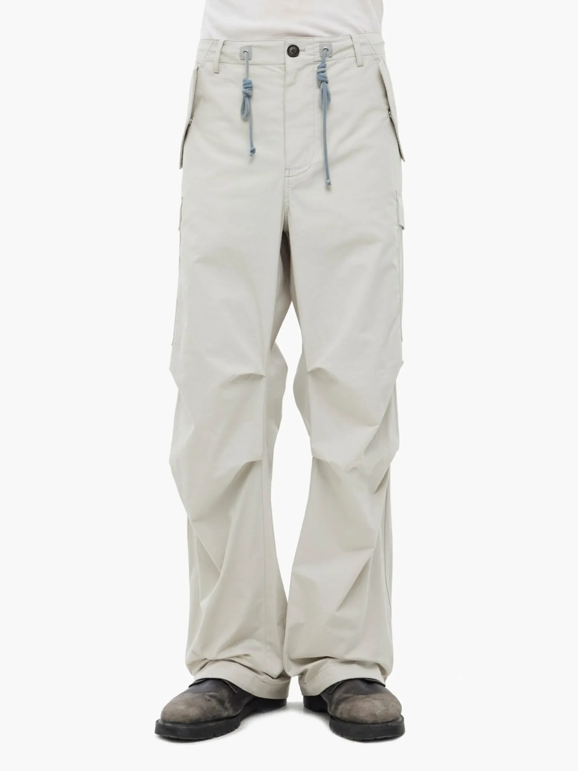 JIYONG KIM X ALPHA SUN BLEACHED MULTI POCKET PANT