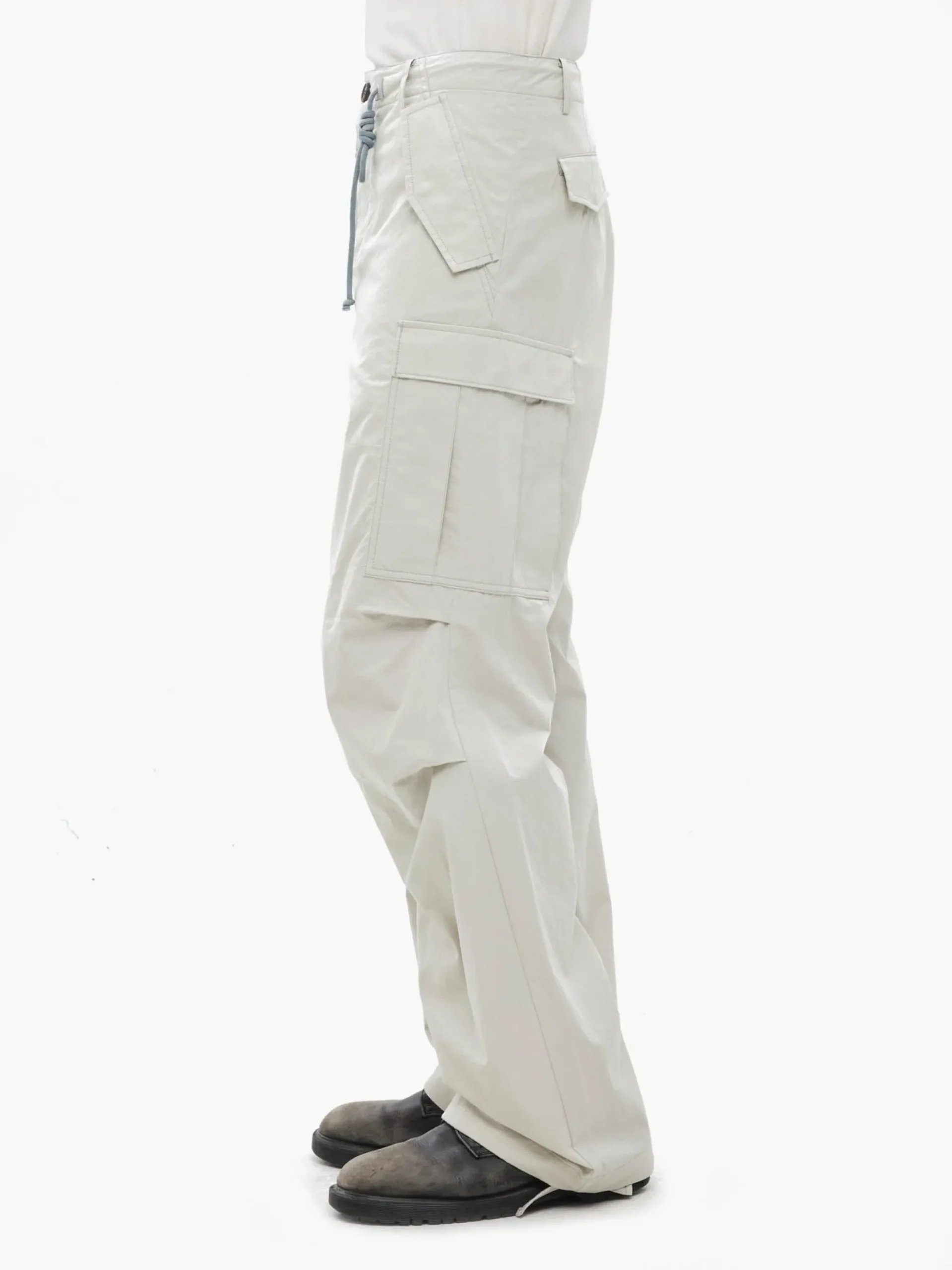 JIYONG KIM X ALPHA SUN BLEACHED MULTI POCKET PANT