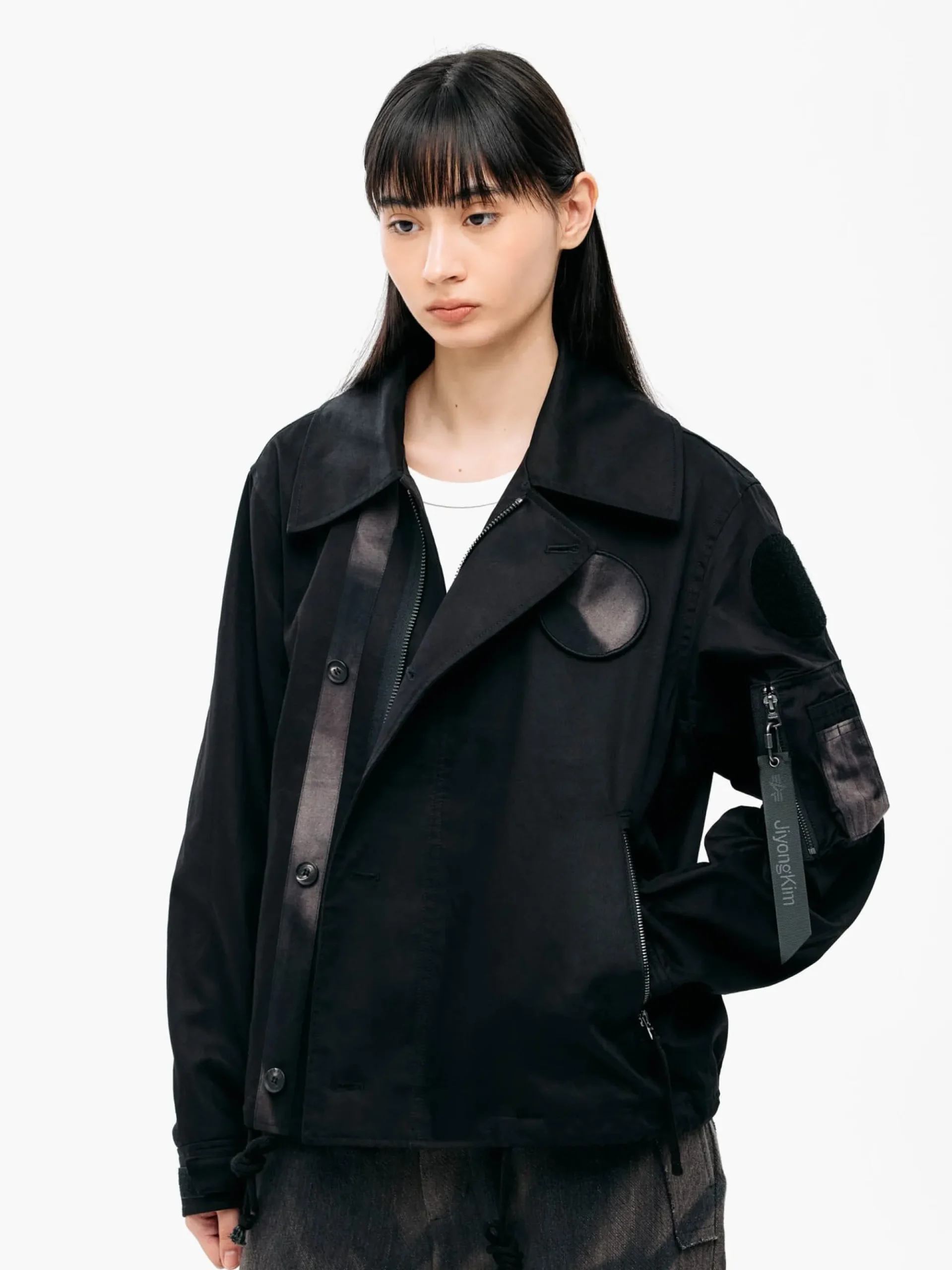 JIYONG KIM X ALPHA SUN BLEACHED WIDE COLLAR