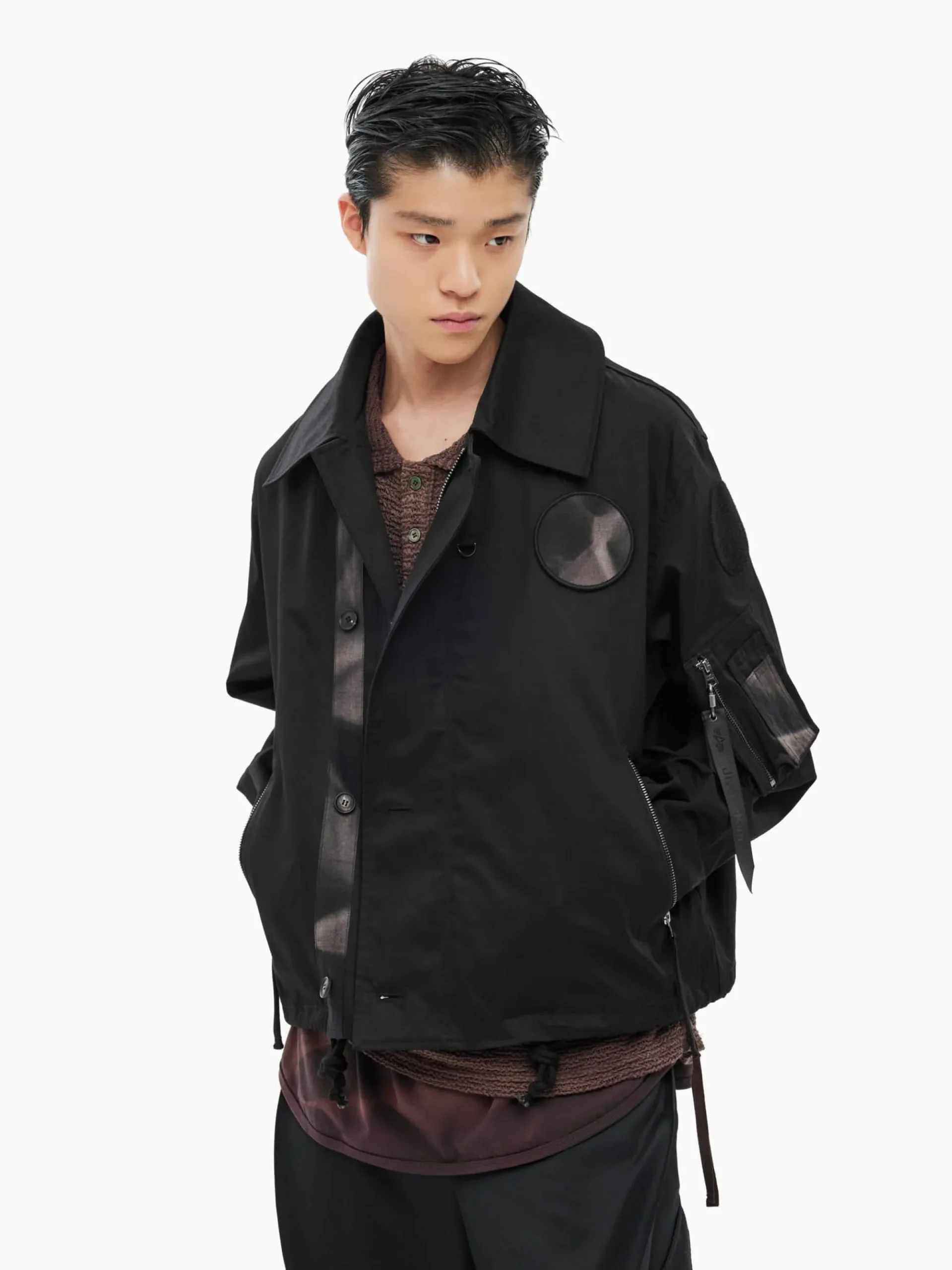 JIYONG KIM X ALPHA SUN BLEACHED WIDE COLLAR
