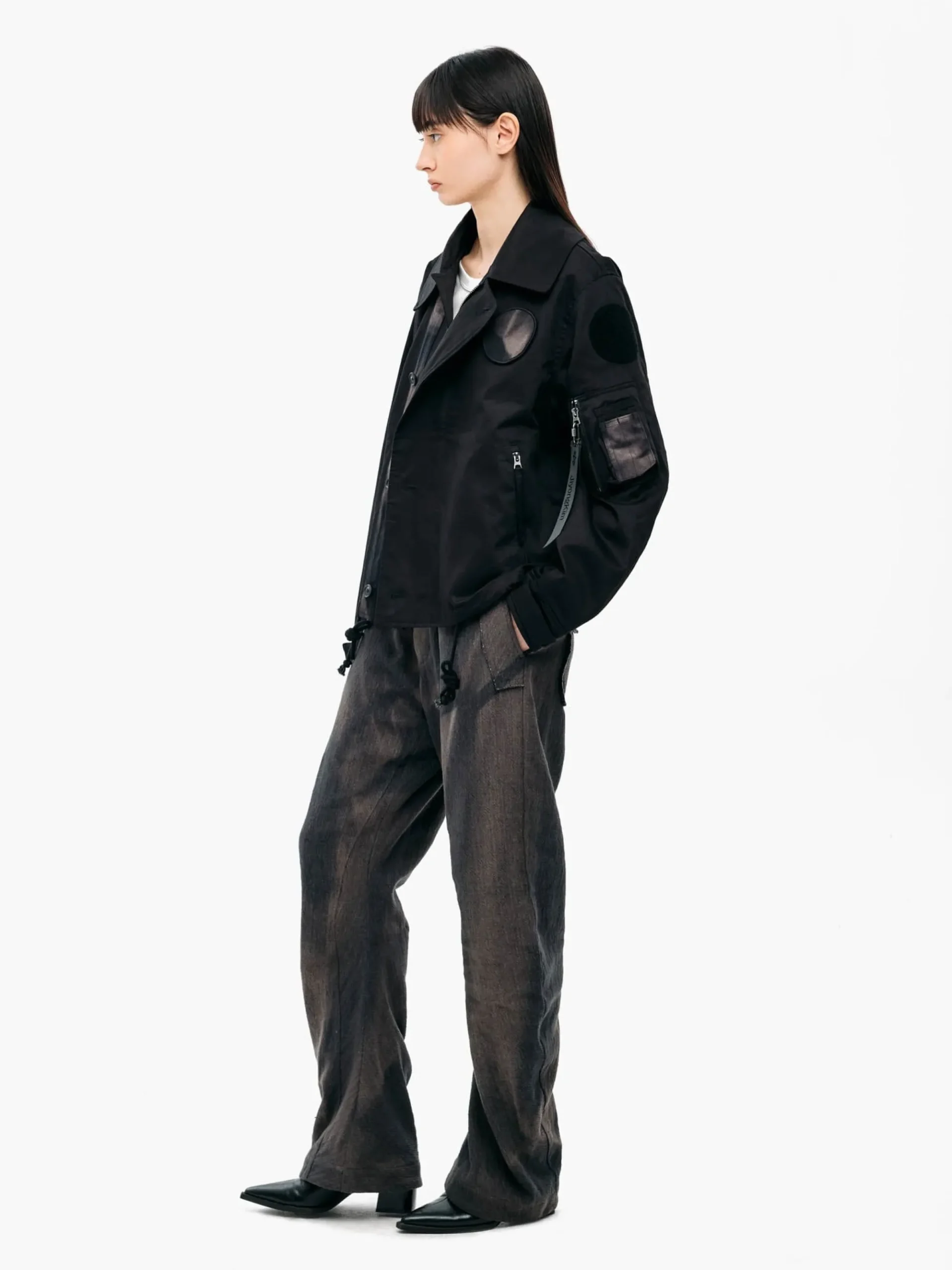 JIYONG KIM X ALPHA SUN BLEACHED WIDE COLLAR