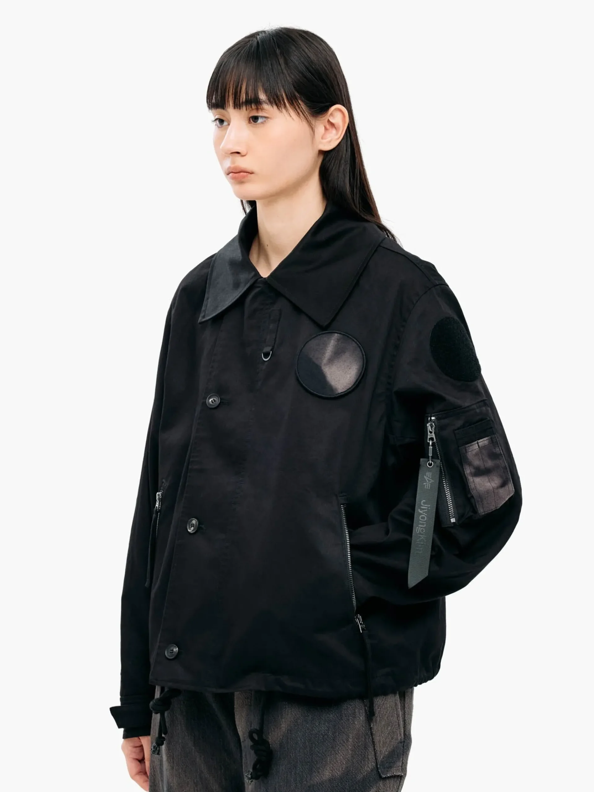JIYONG KIM X ALPHA SUN BLEACHED WIDE COLLAR