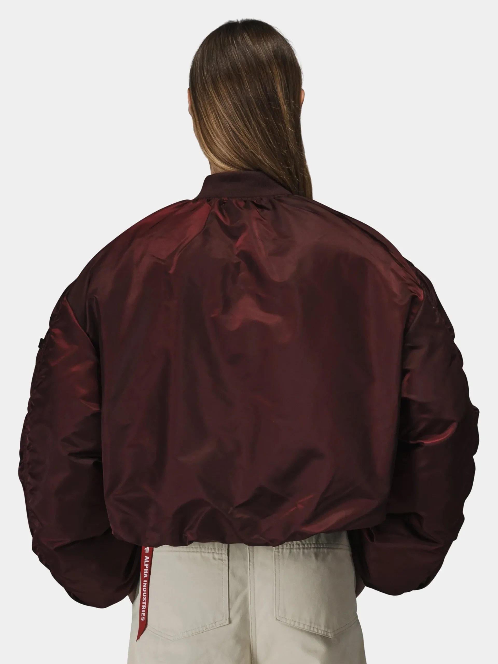 KNIT RIB MA-1 FLIGHT JACKET WOMENS