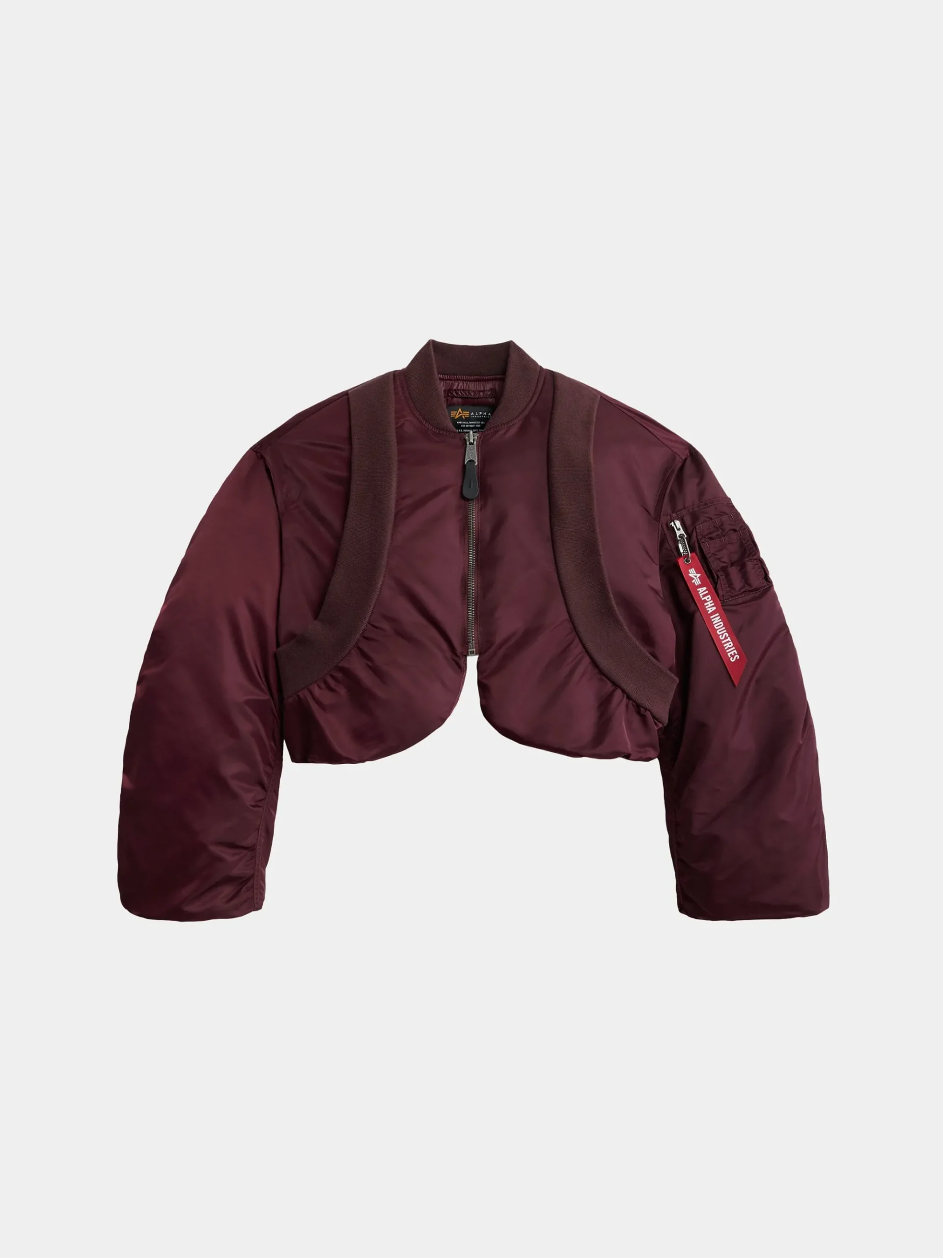 KNIT RIB MA-1 FLIGHT JACKET WOMENS