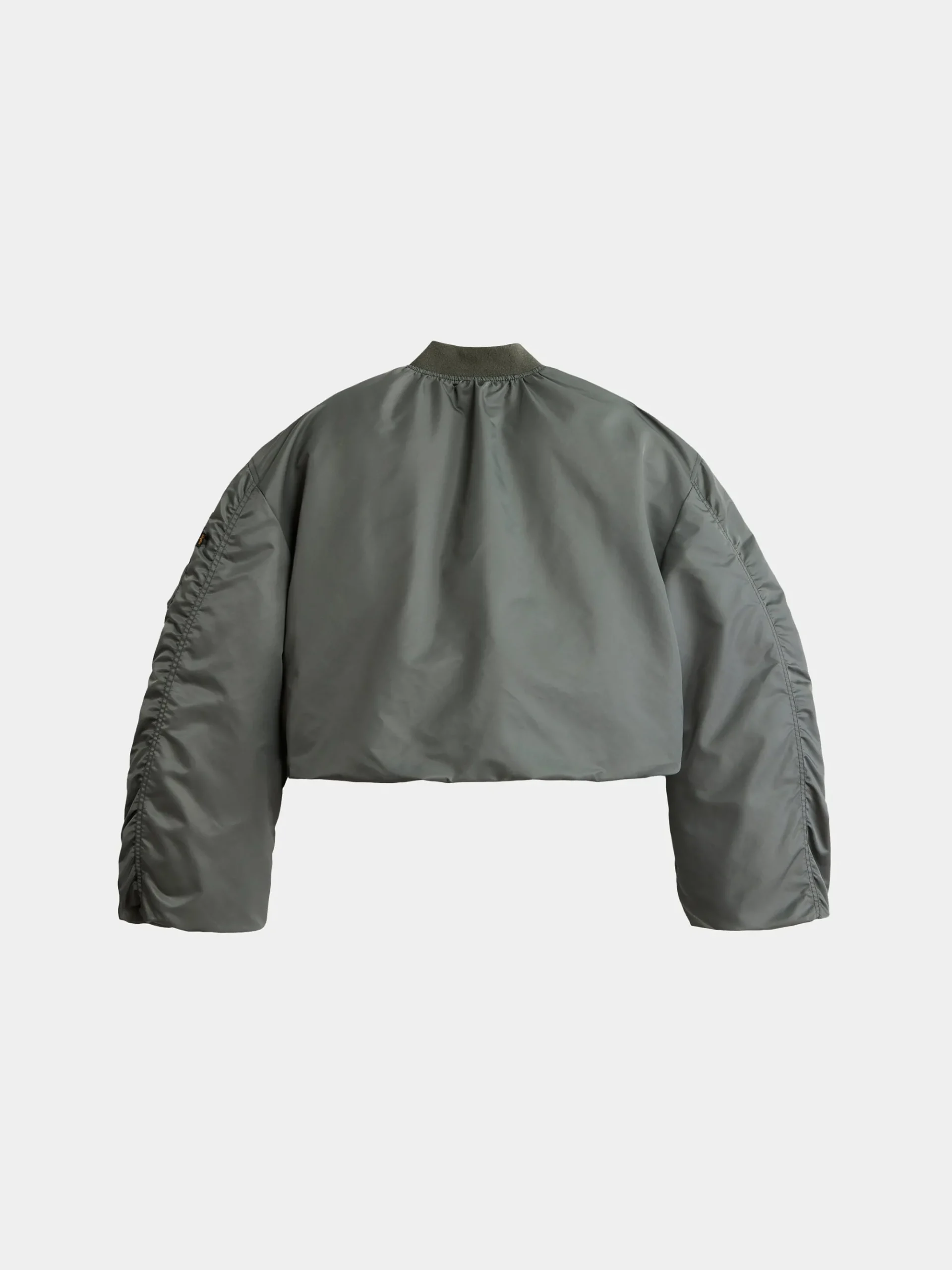 KNIT RIB MA-1 FLIGHT JACKET WOMENS (FIELD GRAY)