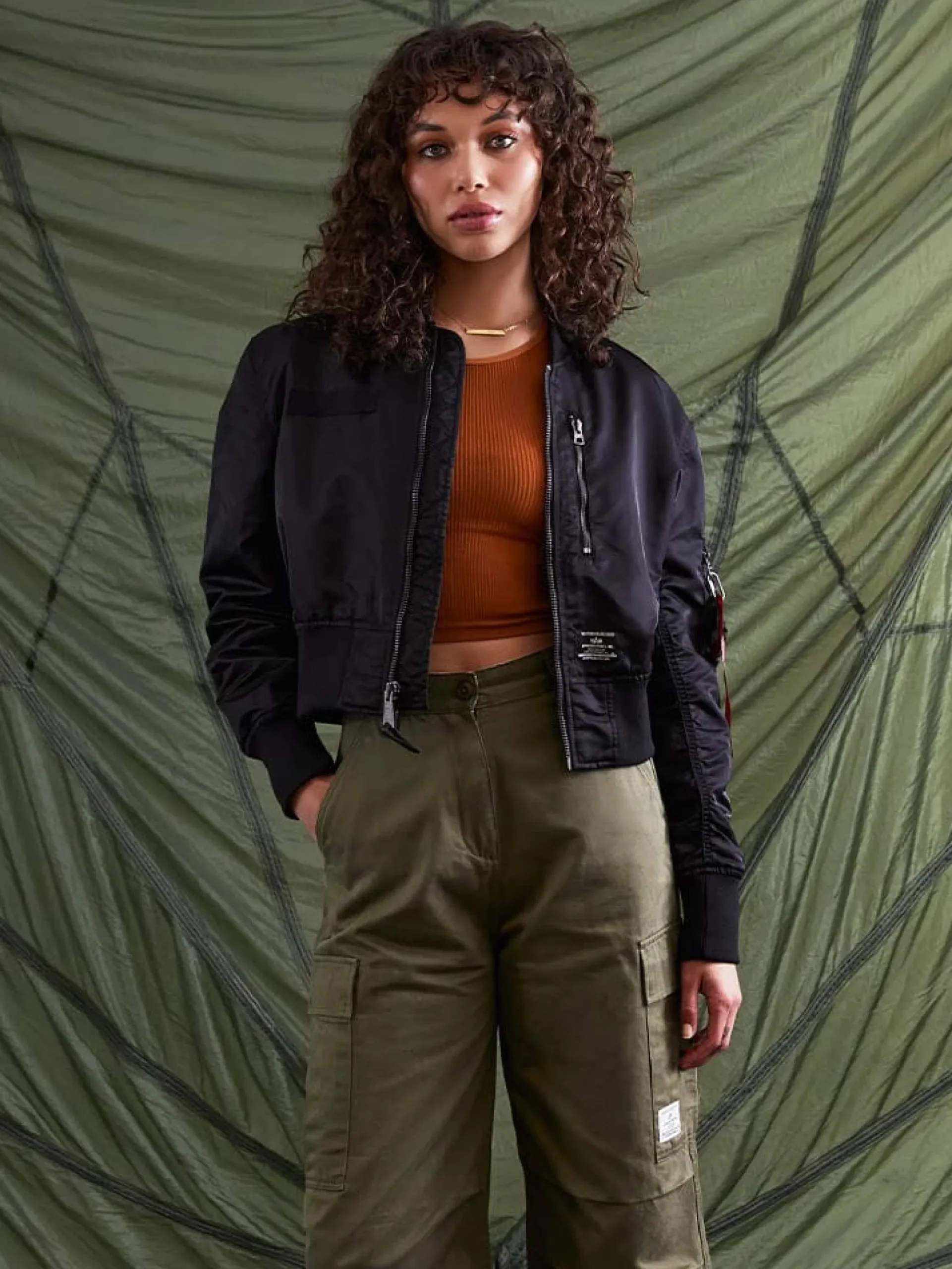 L-2B CROPPED GEN II BOMBER JACKET WOMENS