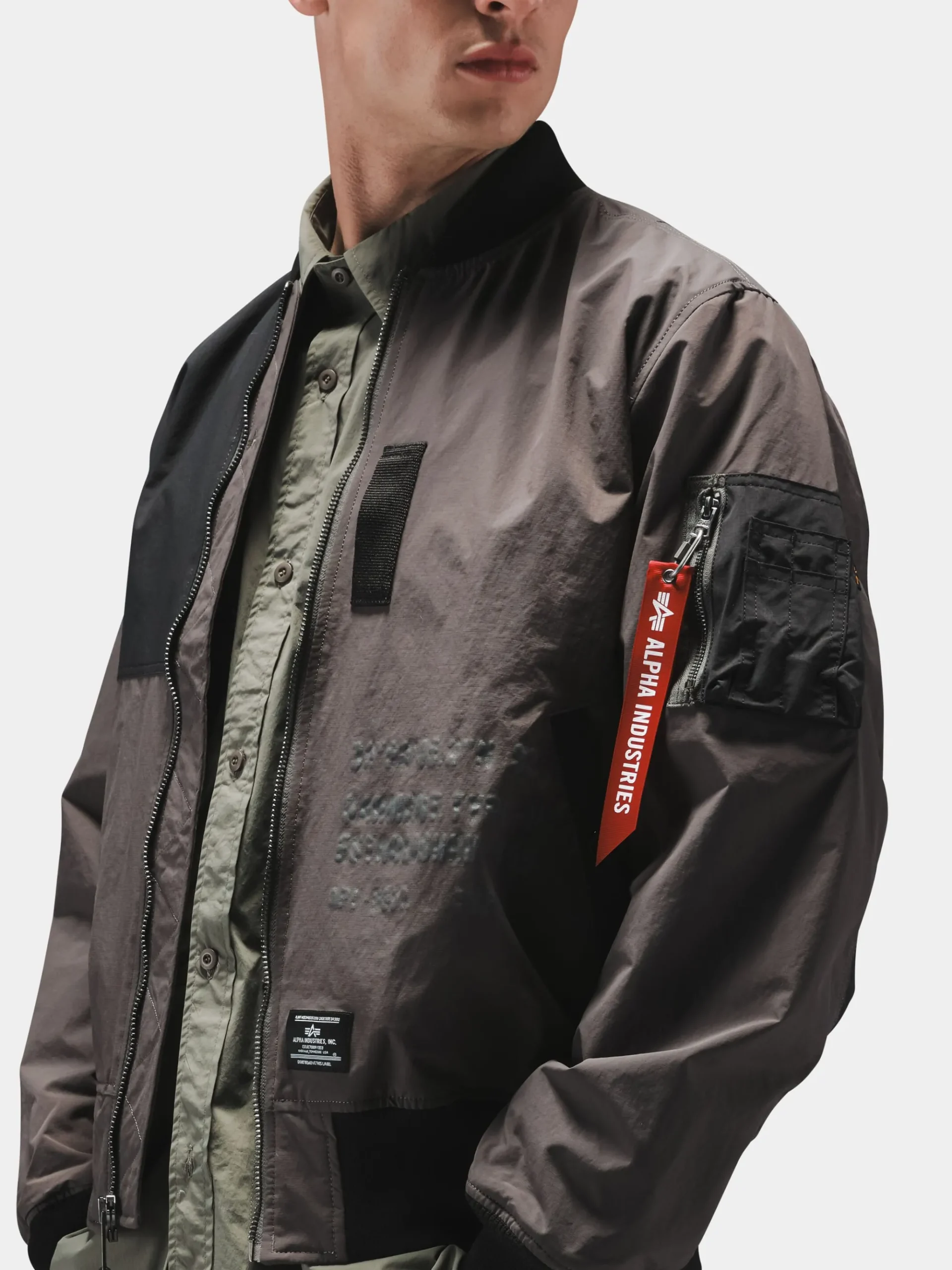 L-2B RELAXED PATCHWORK FLIGHT JACKET