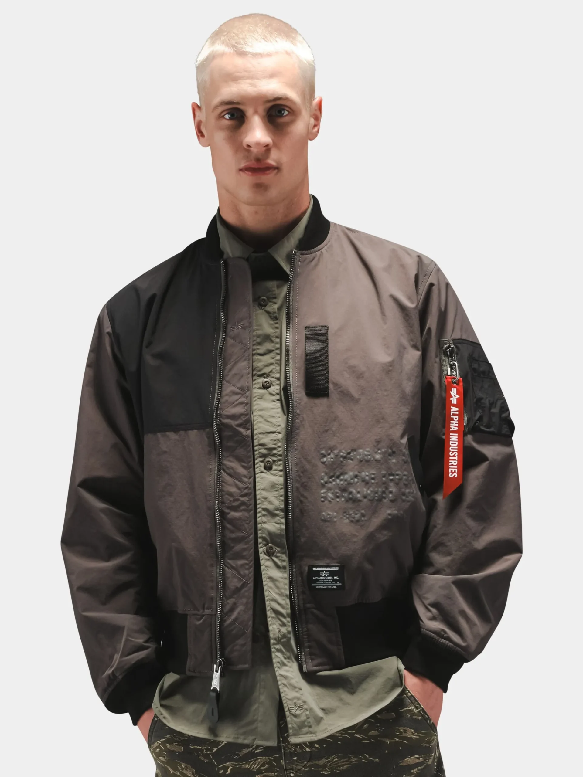 L-2B RELAXED PATCHWORK FLIGHT JACKET