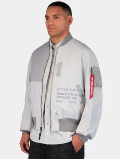 L-2B RELAXED PATCHWORK FLIGHT JACKET