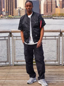 L-2B SHORT SLEEVE BOMBER JACKET