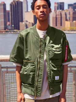 L-2B SHORT SLEEVE BOMBER JACKET