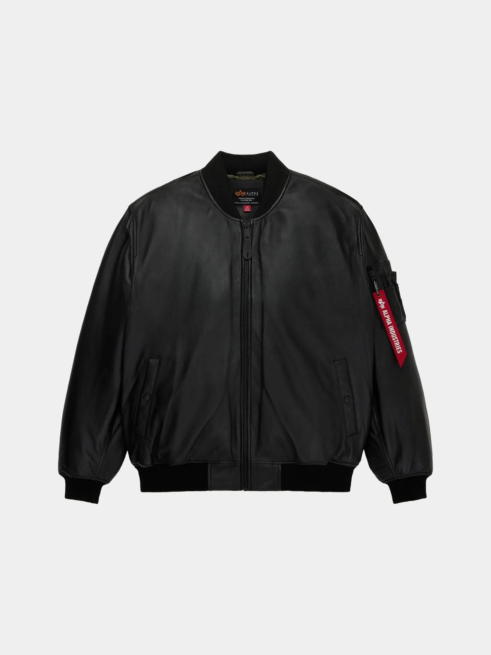 LEATHER MA-1 FLIGHT JACKET