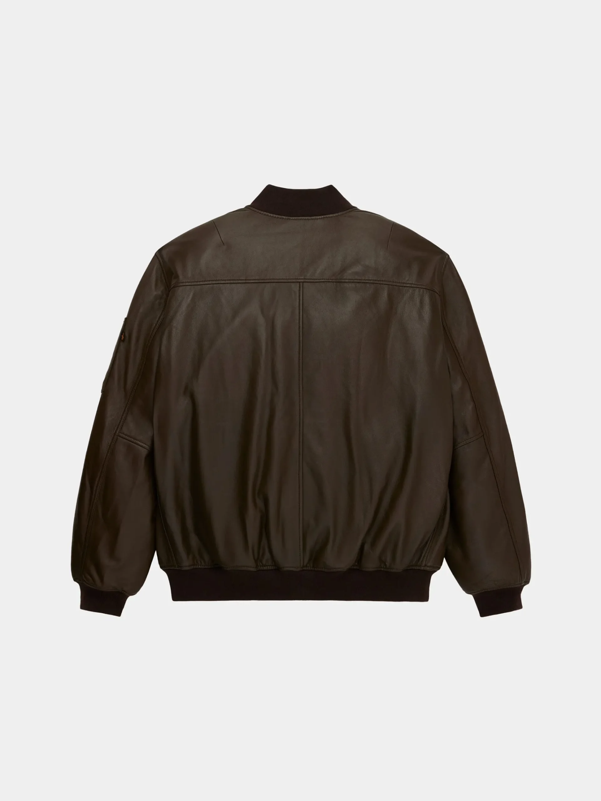 LEATHER MA-1 FLIGHT JACKET (ESPRESSO)