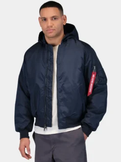MA-1 HOODED OXFORD FLIGHT JACKET