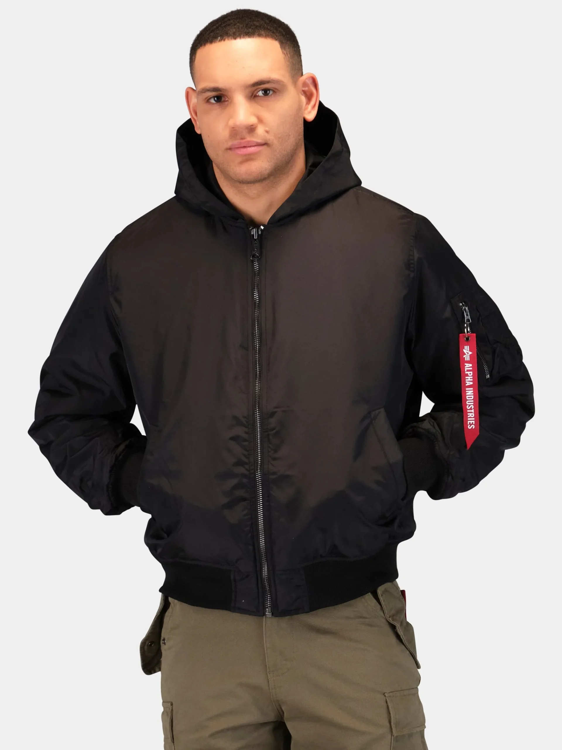 MA-1 HOODED OXFORD FLIGHT JACKET