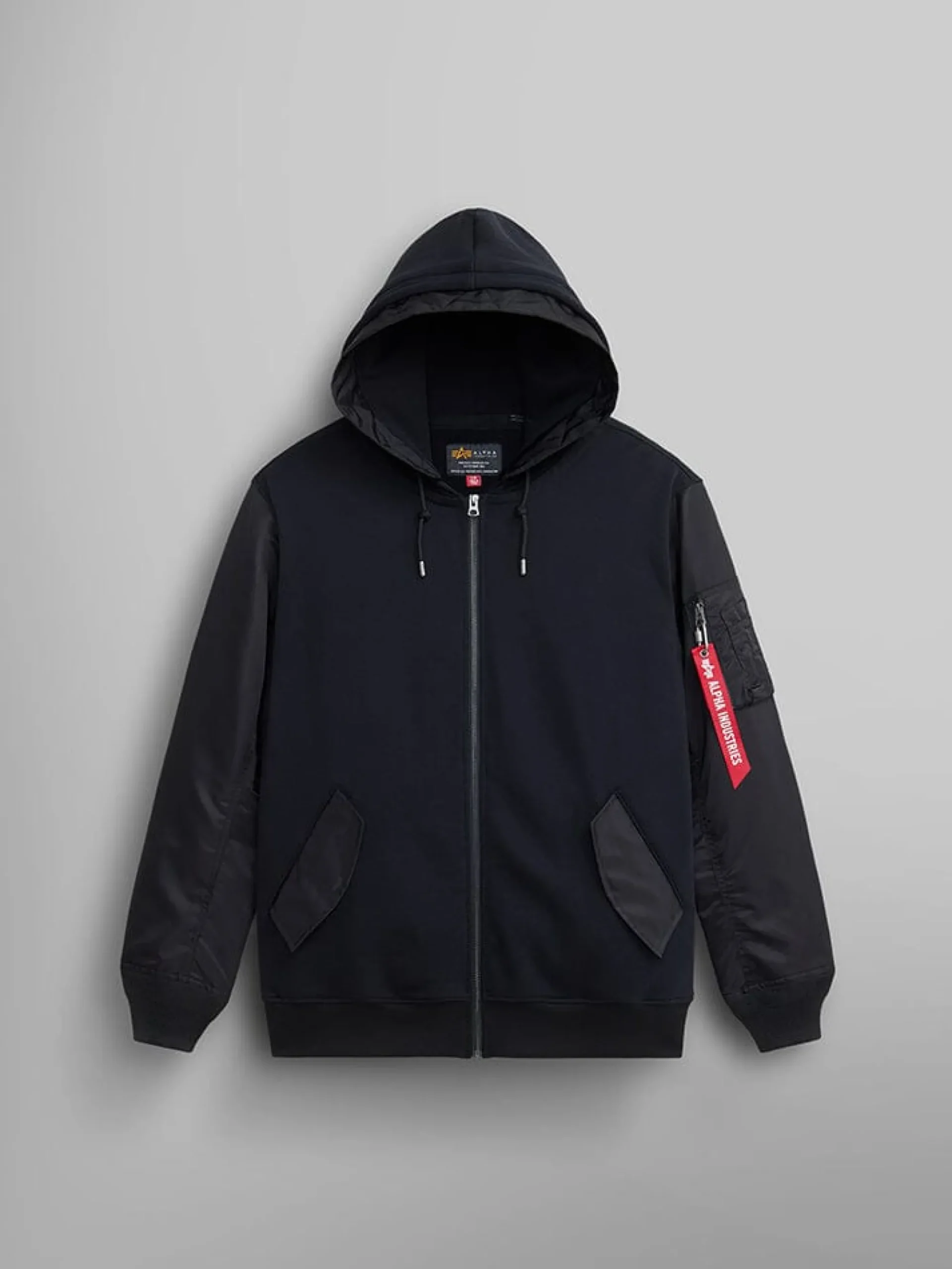 MA-1 ZIP UP HOODIE