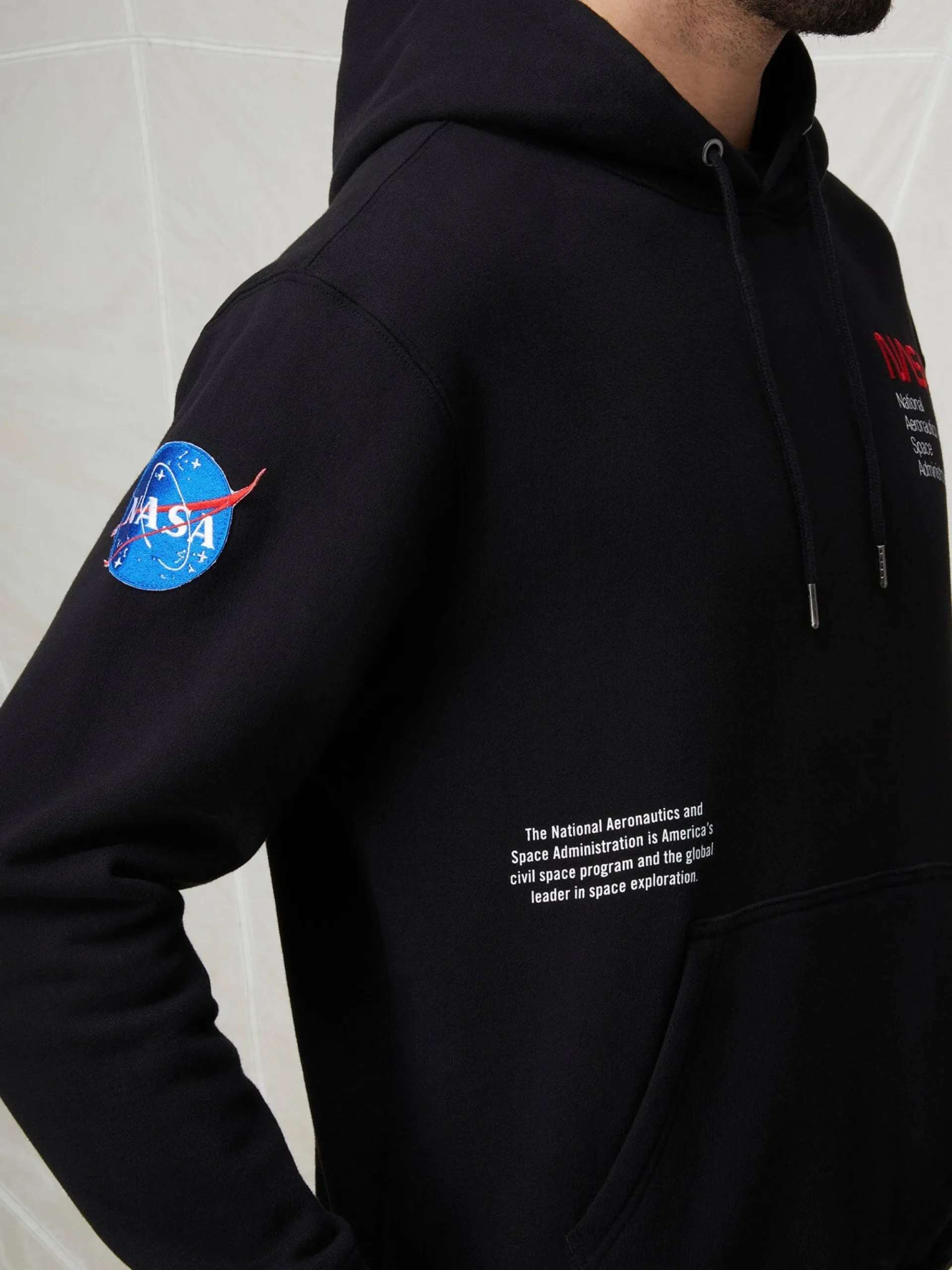 NASA WORM LOGO HOODIE