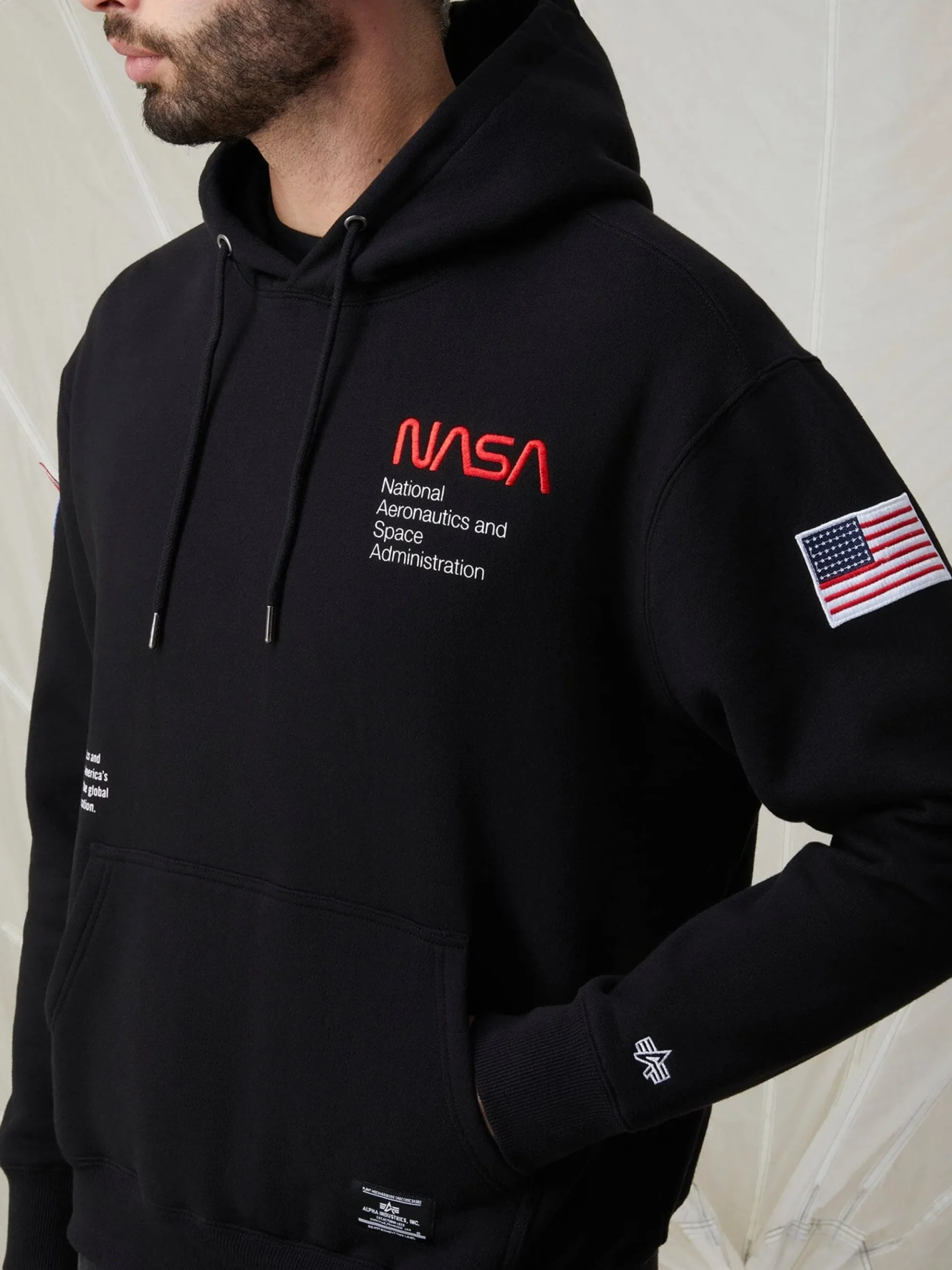 NASA WORM LOGO HOODIE
